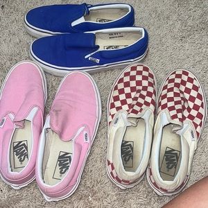 Bundle of slip on vans